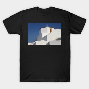 Church Detail in Blue & White T-Shirt